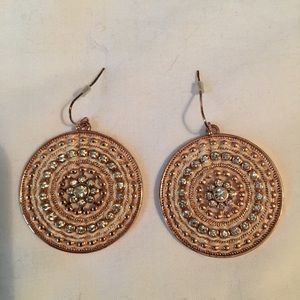 Jessica Simpson rose gold earrings
